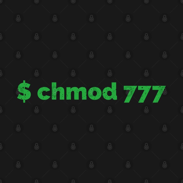 Linux Command chmod 777 by Cyber Club Tees