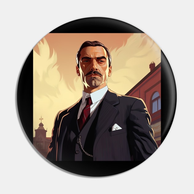 Neville Chamberlain Pin by ComicsFactory