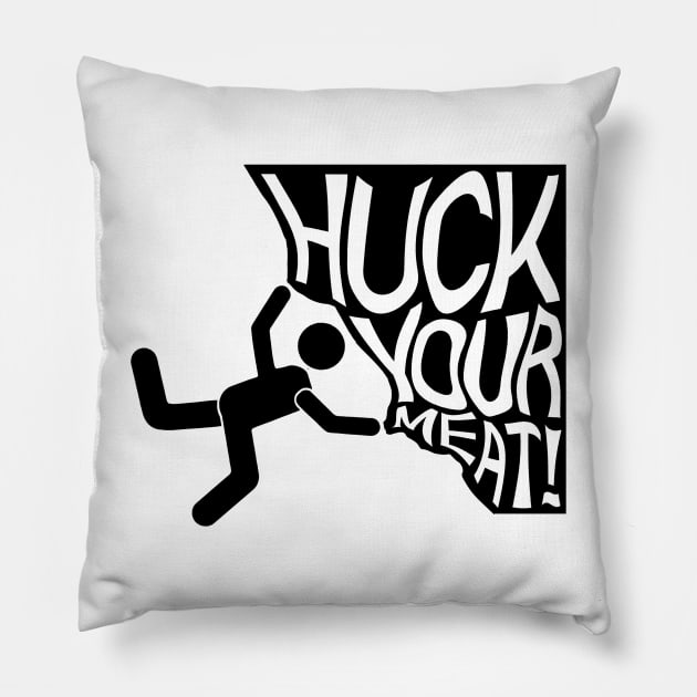 Huck 2 Pillow by ChickenScratchMedia