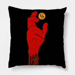 Bleed for money Pillow