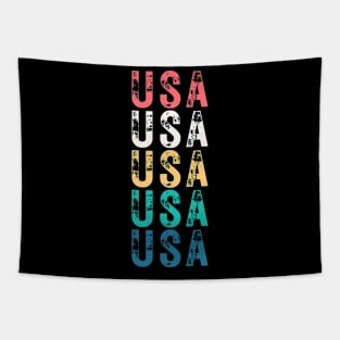 USA DISTRESSED GRUNGE RETRO U.S.A INDEPENDENCE DAY 4TH JULY Tapestry