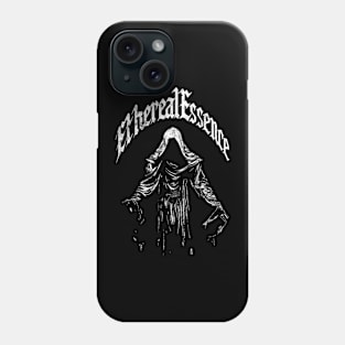 Medieval Cloaked Figure Dark Fantasy White Phone Case