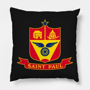 St. Paul Minnesota Flag Decal Pillow