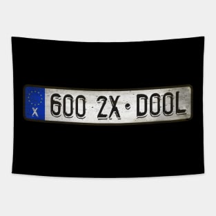 Goo Goo Doll Car License Plate Tapestry