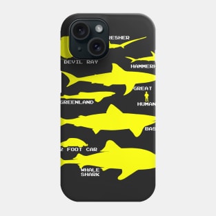 Shark Size | Ocean Sea Animal Fish Fishing Phone Case