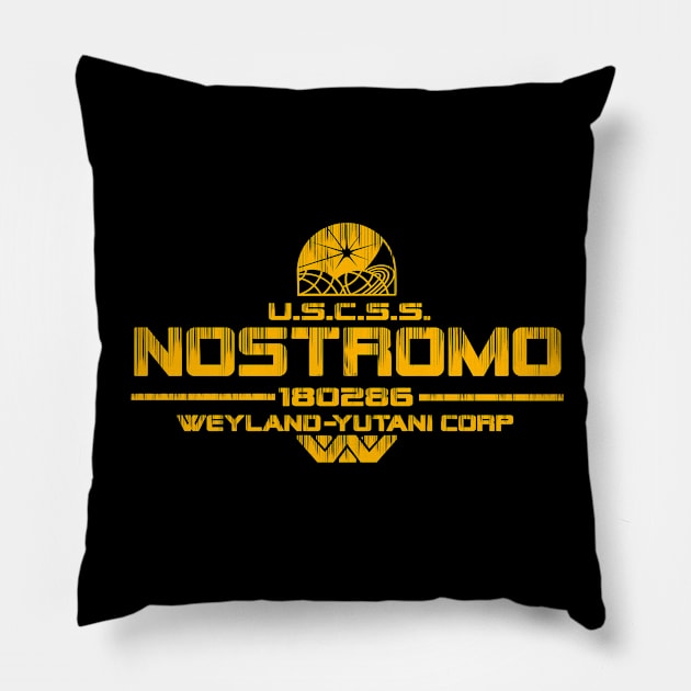 U.S.C.S.S. NOSTROMO Pillow by Tronyx79