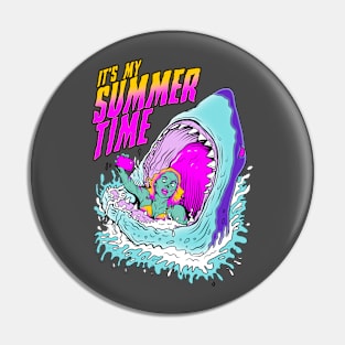 Summer Time Zombie Pin