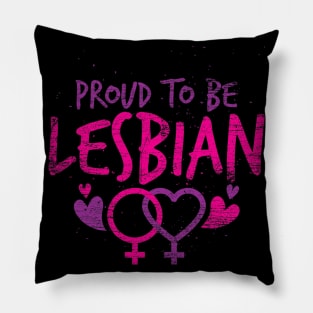 Lgbt Pride Month Proud To Be Lesbian Pillow