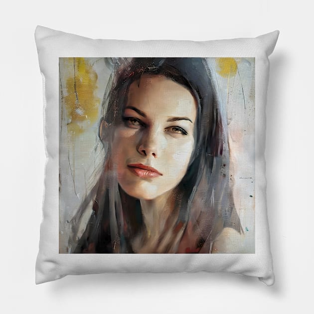 Liv`s beautiful eyes Pillow by bogfl