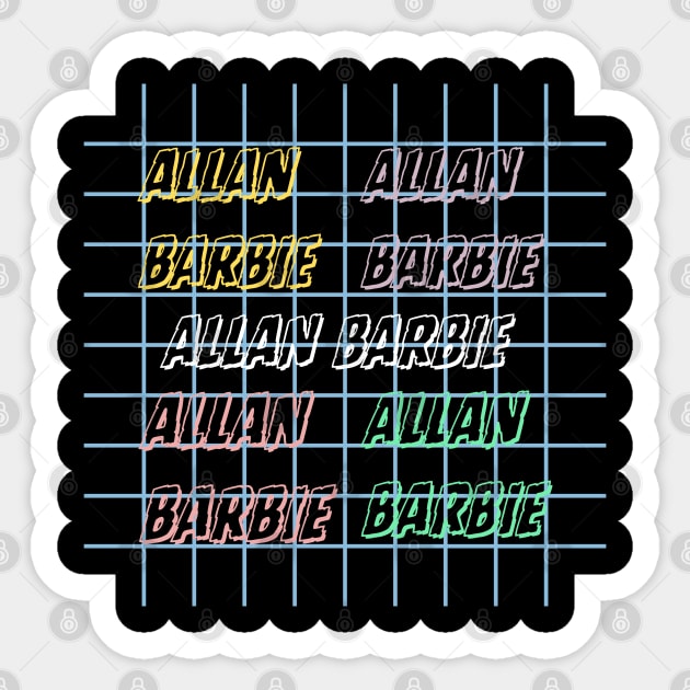 Allan Barbie Allan | Sticker