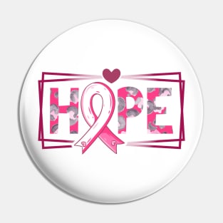 Hope Pink Ribbon Breast Cancer Awareness Pin