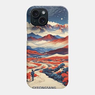 Gyeongsang Province South Korea Starry Night Travel Tourism Retro Vintage Phone Case