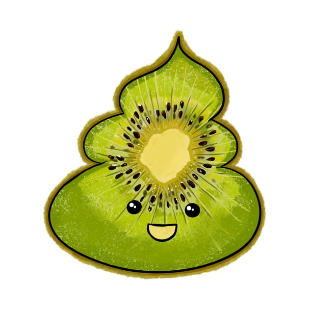 Kiwi Poop Emoji by CutiePoos