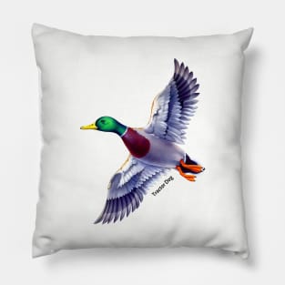 Flying Mallard Pillow