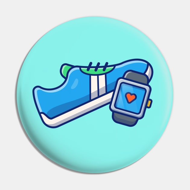 Shoes And Watch Cartoon Vector Icon Illustration Pin by Catalyst Labs