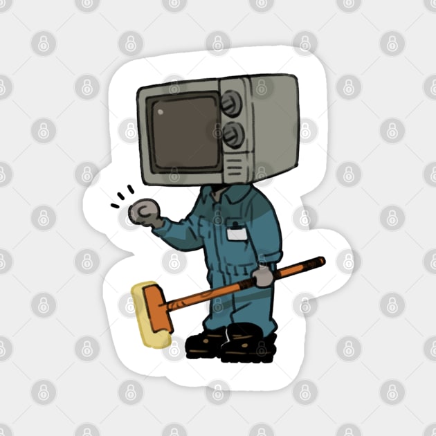 Tv-head of Virginia Magnet by COOLKJS0