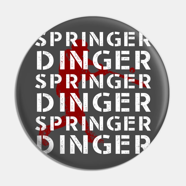 Springer Dinger Tshirt Pin by CMDesign