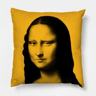 Monya Mona Lisa Suspicious Pillow