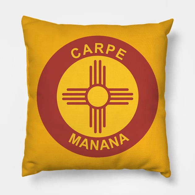 Carpe Manana Pillow by Cavalrysword