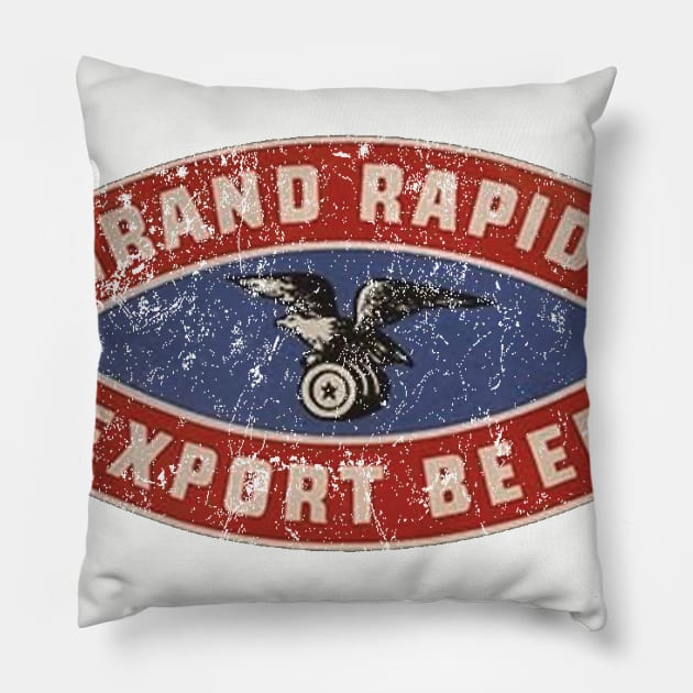 Grand Rapids Brewing Co Pillow by MindsparkCreative