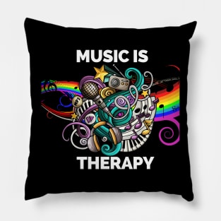 Music T-shirt Pillow