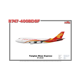 Boeing B747-400BDSF - Yangtze River Express (Art Print) T-Shirt