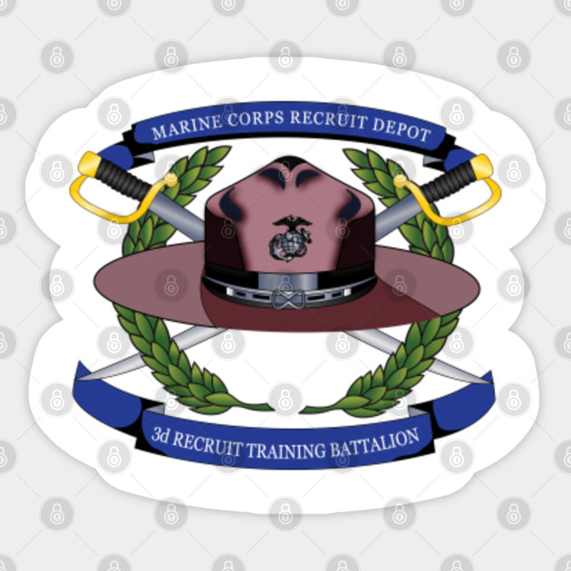 usmc logo roblox id Usmc Mcrd 3rd Recruit Training Battalion Battalion Sticker