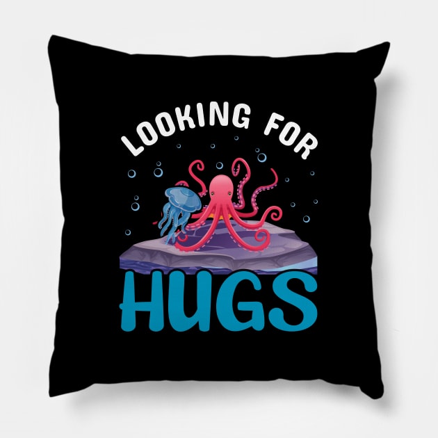 Looking for Hugs Pillow by busines_night