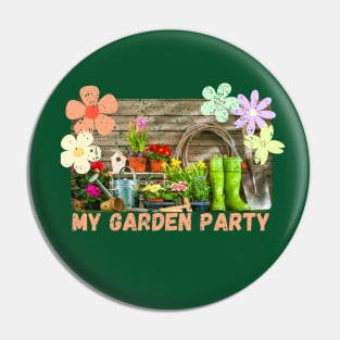 My Garden Party Pin