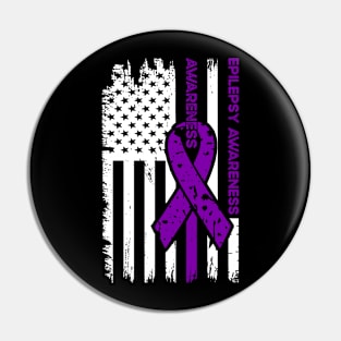 Epilepsy Awareness Epilepsy Awareness Flag Pin