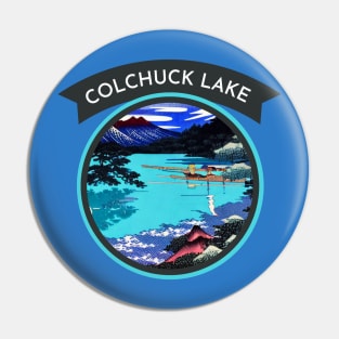 Connect with the Beauty of Colchuck Lake in Retro Japanese Style Pin