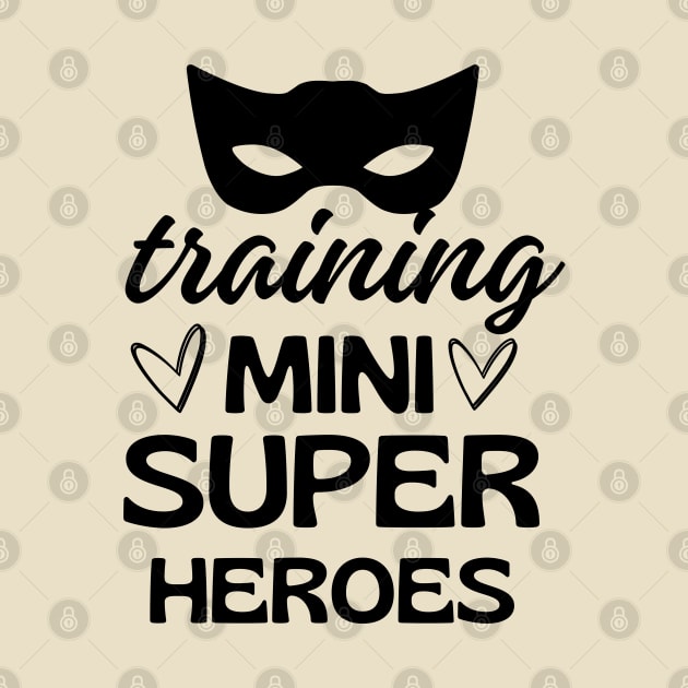 Training Mini Super Heroes by Owlora Studios