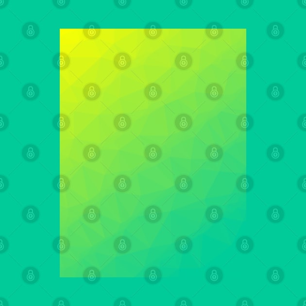 Yellow to Caribbean Green Minimal Geometric Gradient Design by love-fi