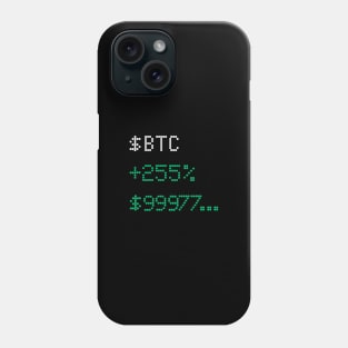 BTC price Phone Case