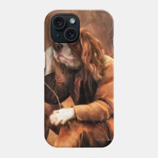 King Charles Cavalier Portrait - George Phone Case