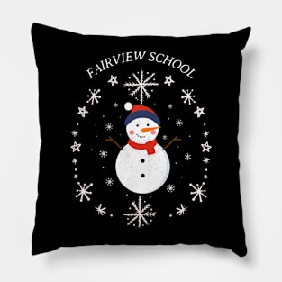 Fairview School Winter Pillow