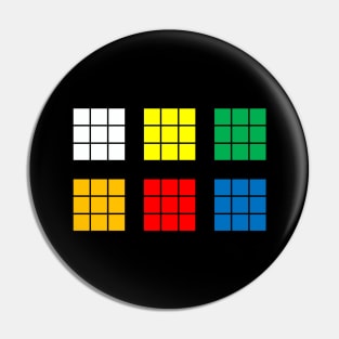 Rubik's Cube All Views Pin