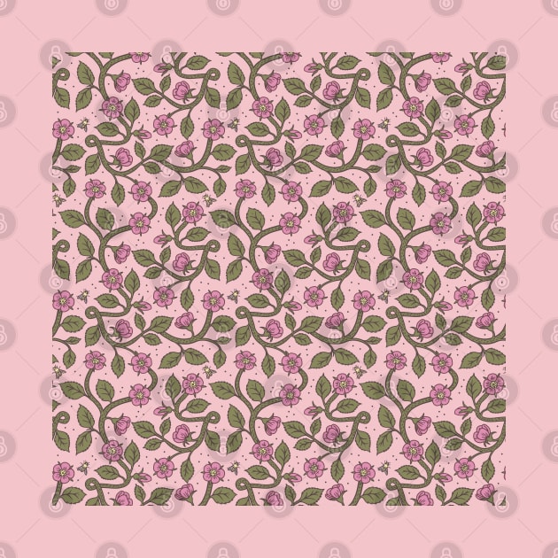 Medieval Roses Pattern by feroniae