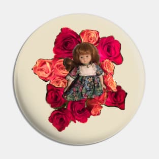 Rosy Doll Pin