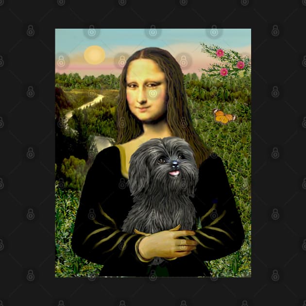 lMona Lisa with her Black Shih Tzu by Dogs Galore and More