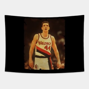 Drazen Petrovic - Vintage Design Of Basketball Tapestry