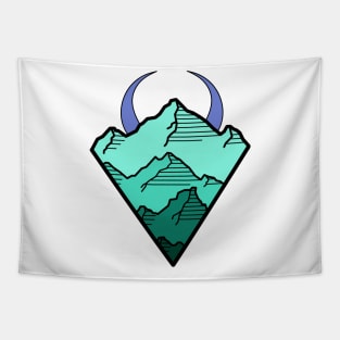 Geometric mountains Tapestry