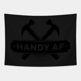 Handyman Funny Handy AF Logo Hammers Plumber Electrician Tapestry