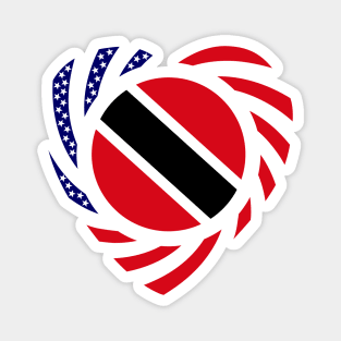 Trinidadian American Multinational Patriot Flag (Heart) Magnet