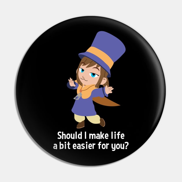 Hat Kid Pin by LevelADesigns