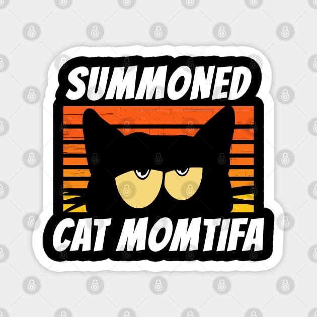 Summoned Cat Momtifa - Wall of Cat Moms Magnet by coloringiship