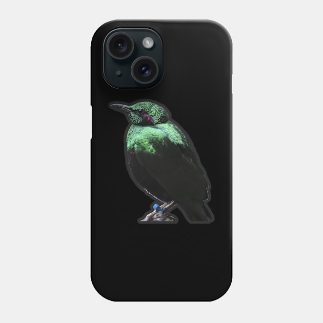 Emerald Starling Phone Case by Sharonzoolady