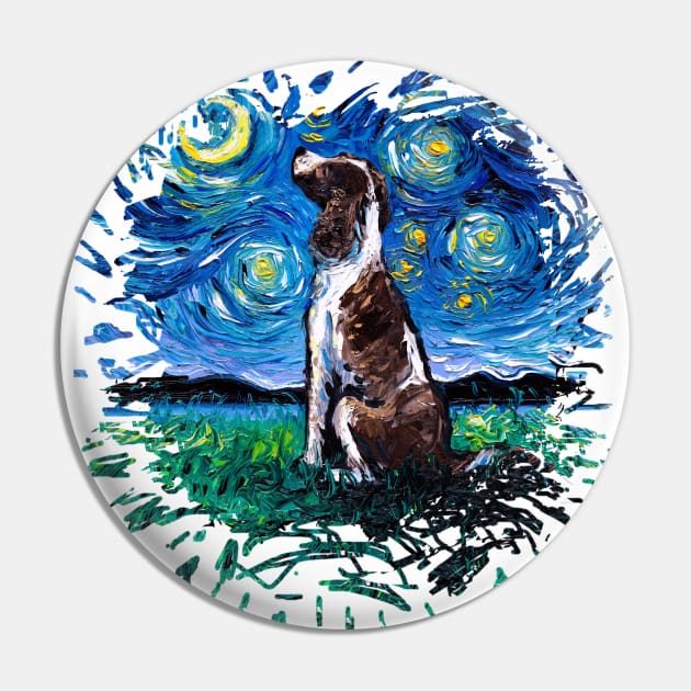 English Springer Spaniel Night (version 2) Pin by sagittariusgallery