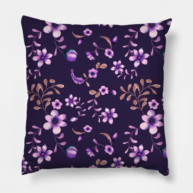 They Are Flowers Pillow by GinColorist