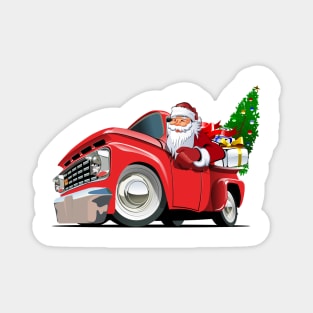 Cartoon christmas truck Magnet